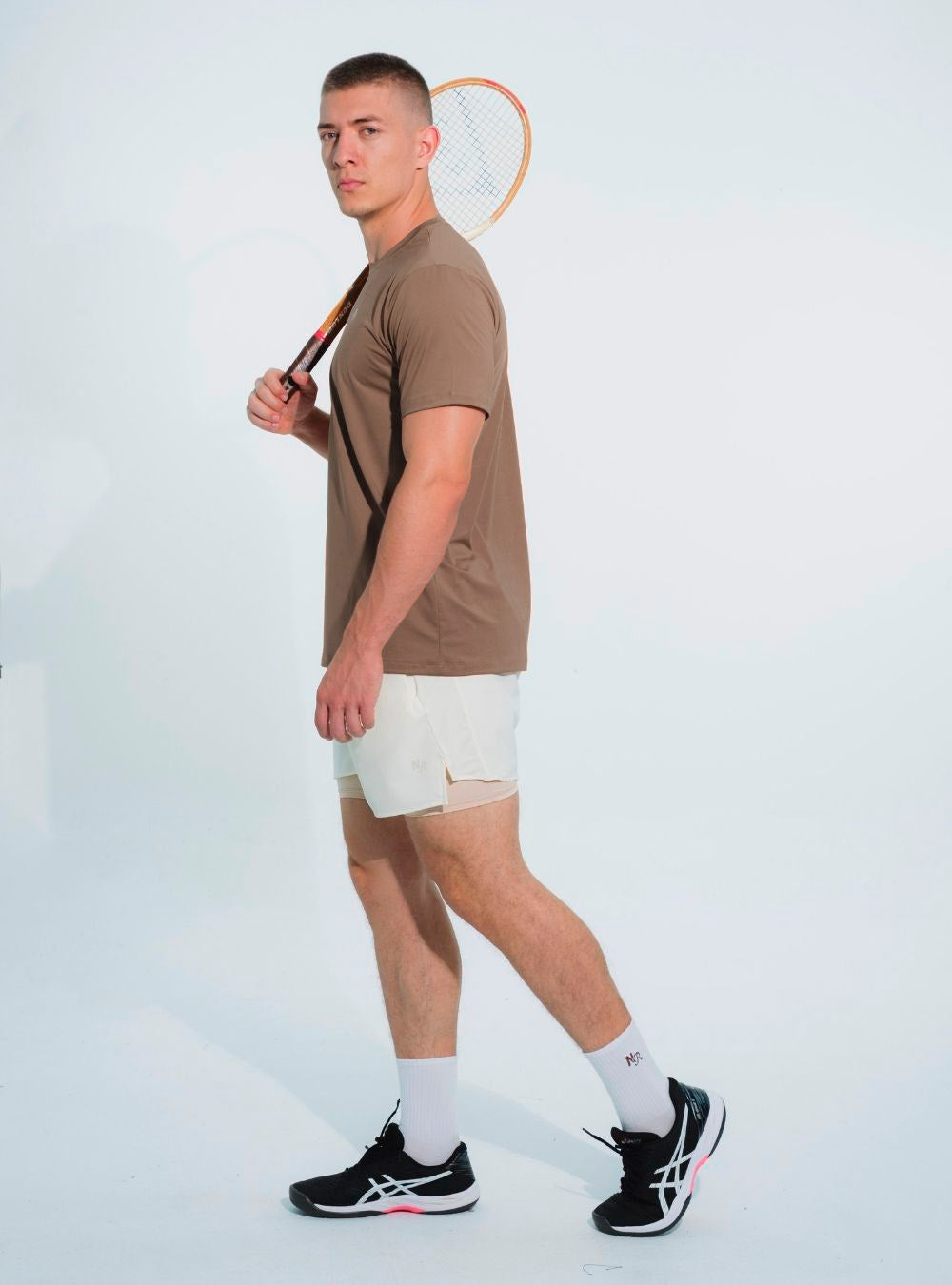 Camiseta Tela Fria Basica Cafe