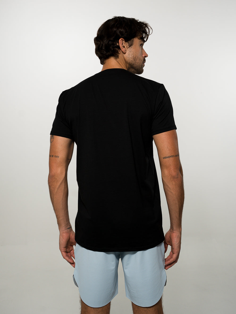 Camiseta Algodón Logo Bordado Negro
