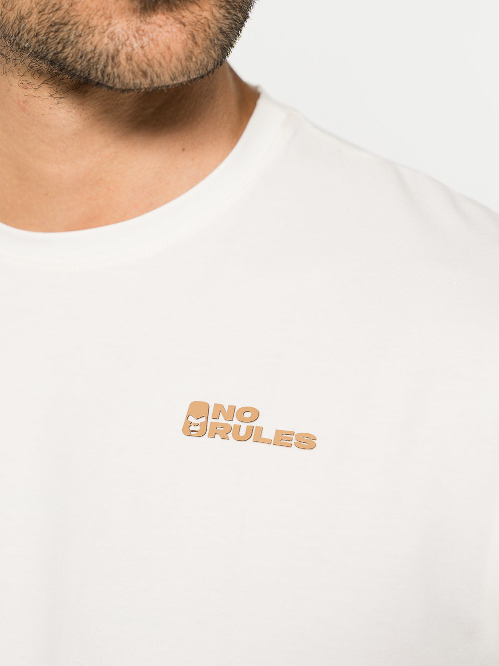 Camiseta Loose Fit Algodón Cream