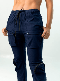 PANTALÓN CARGO UTILITY AZUL OSCURO