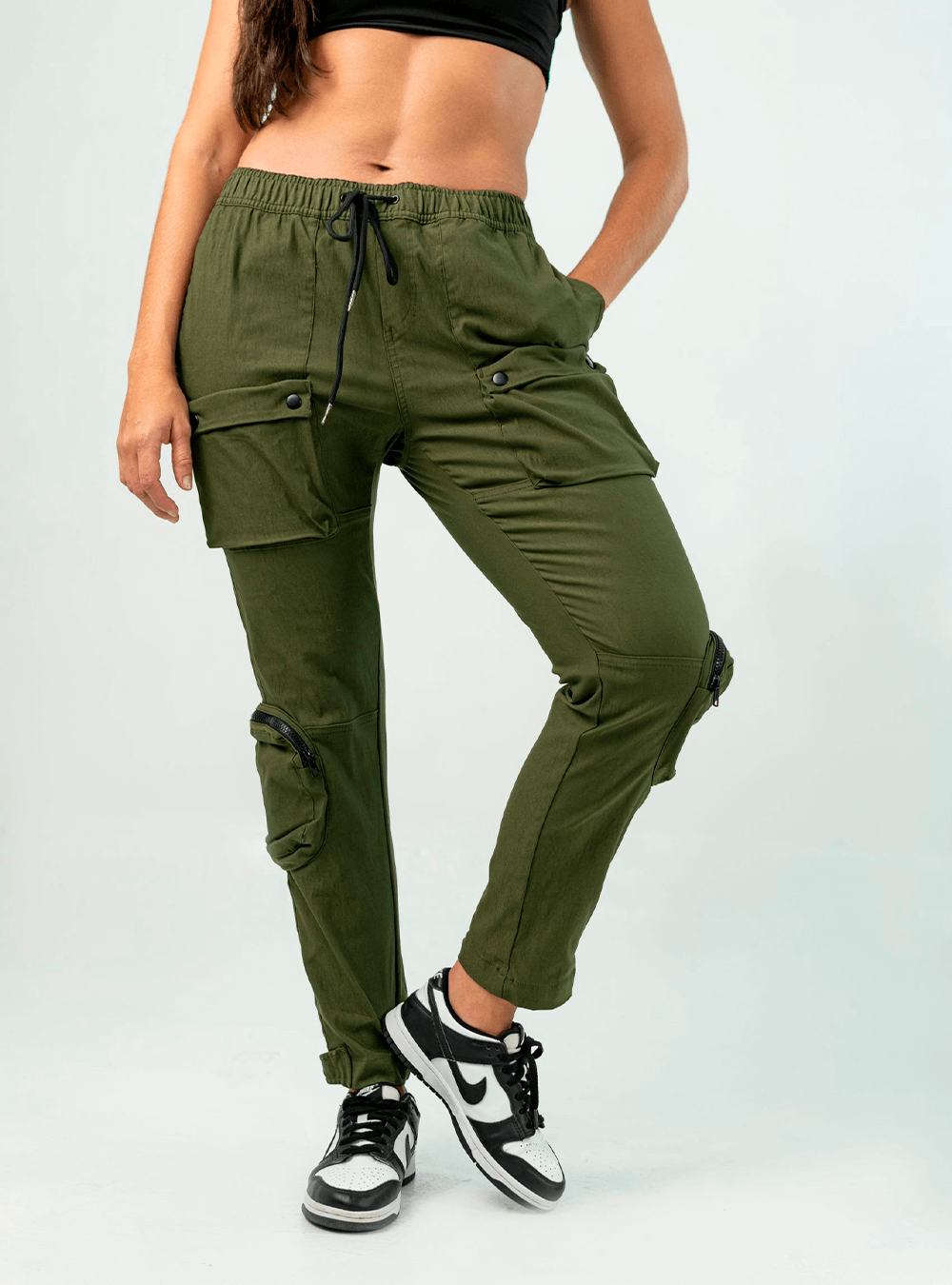 PANTALÓN CARGO UTILITY VERDE MILITAR