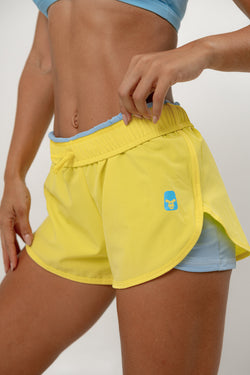 SHORT CON LYCRA RUNNING ICE LEMONADE