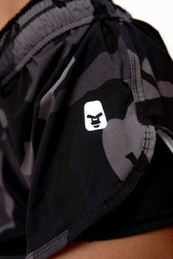 SHORT CON LYCRA RUNNING MILITAR OSCURO