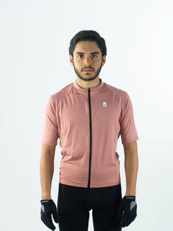 JERSEY SLIM DE HOMBRE COLOR PALO DE ROSA