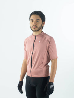JERSEY SLIM DE HOMBRE COLOR PALO DE ROSA