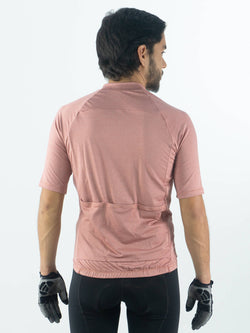 JERSEY SLIM DE HOMBRE COLOR PALO DE ROSA