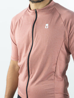 JERSEY SLIM DE HOMBRE COLOR PALO DE ROSA