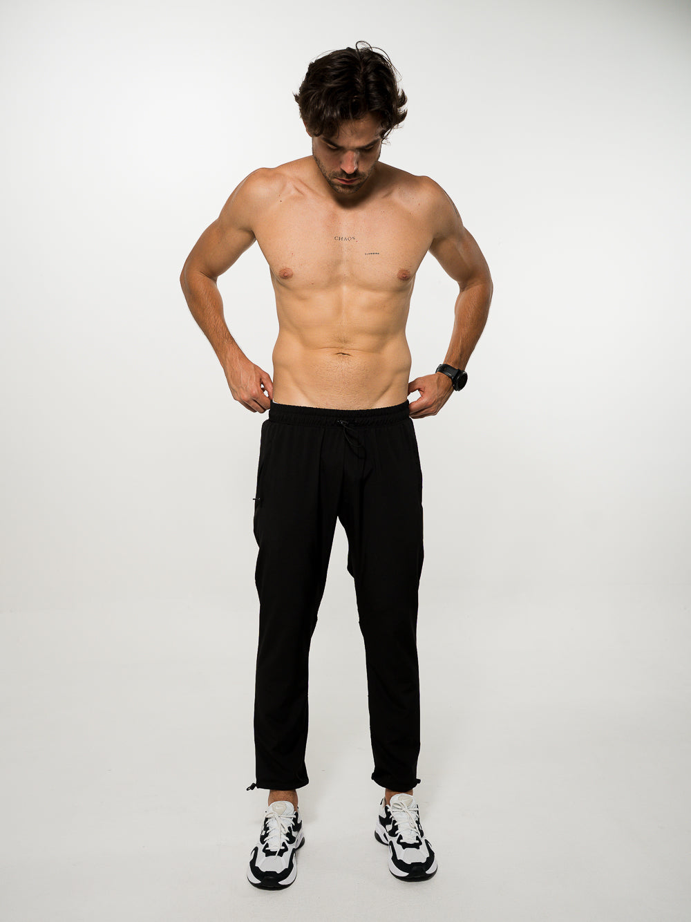Jogger Casual Logo 3D Hombre Negro