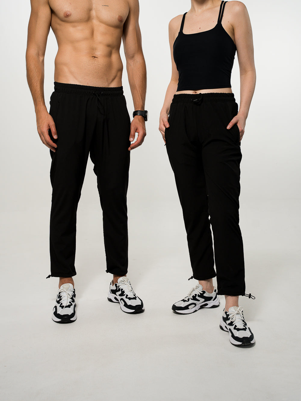 Jogger Casual Logo 3D Hombre Negro