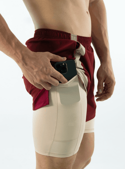 PANTALONETA RUNNING VINOTINTO 2.0