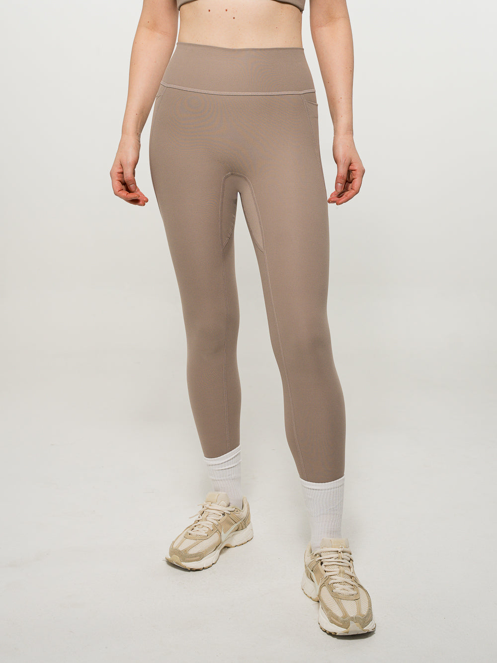 Lycra Larga Pretina Alta Mocca