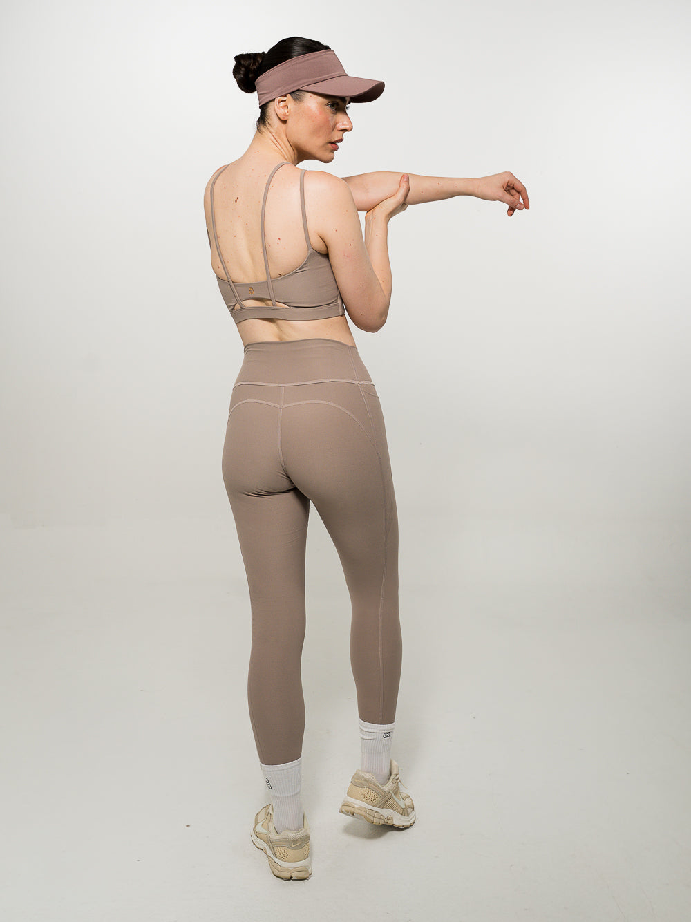 Lycra Larga Pretina Alta Mocca