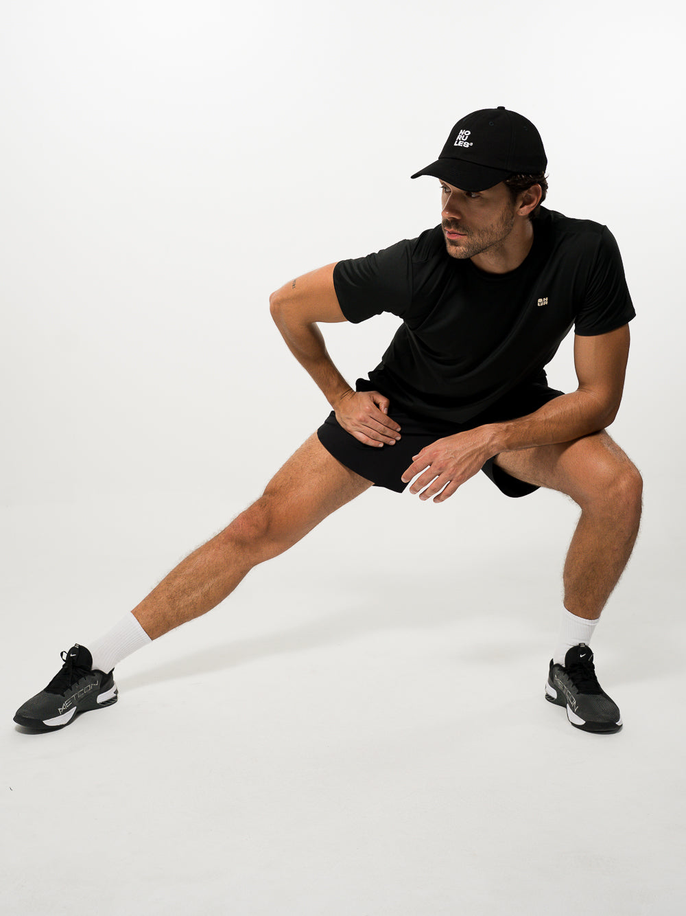 Camiseta Tela Fria Basica Negro Logo 3D