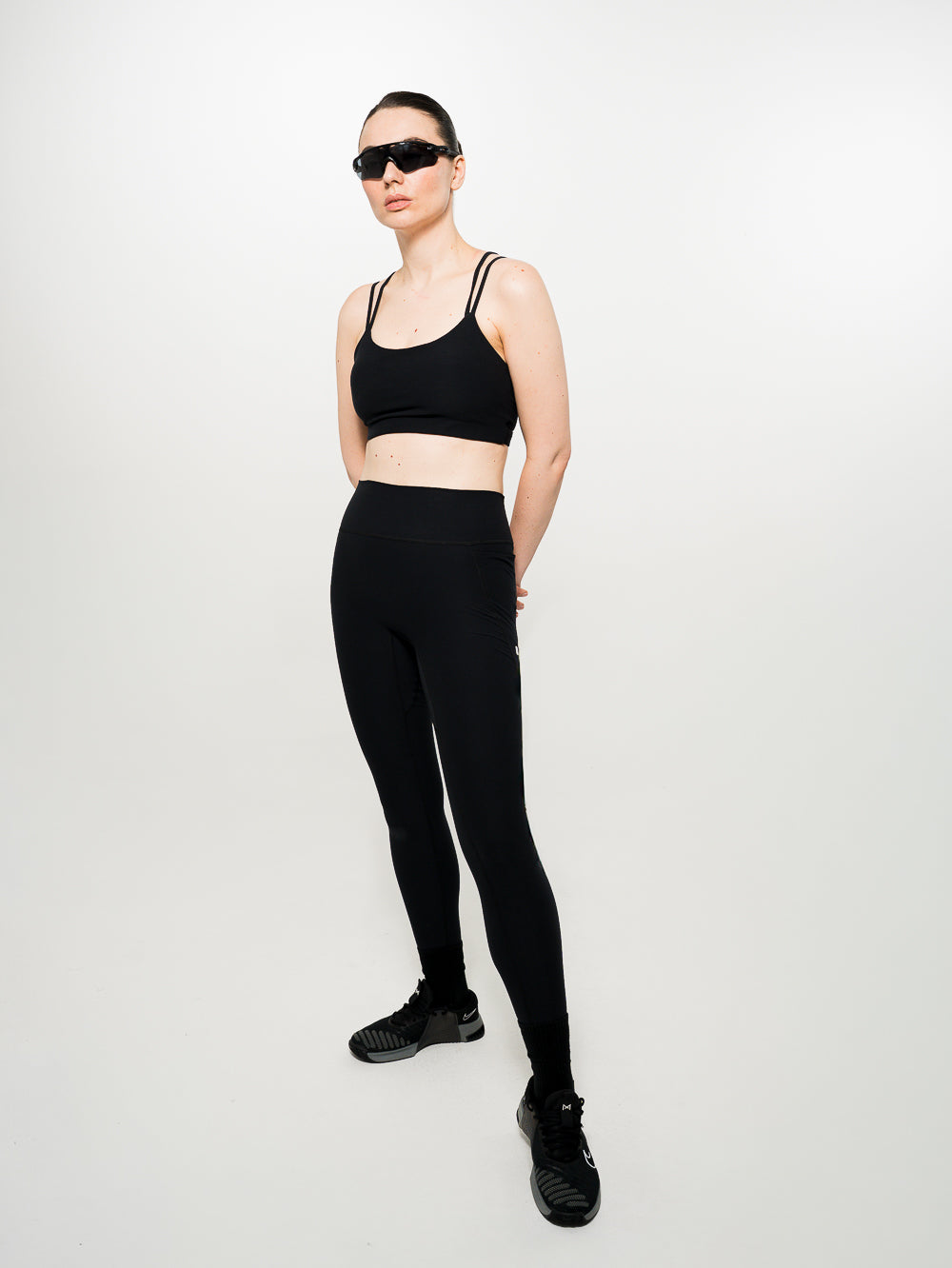 Lycra Larga Pretina Alta Negra