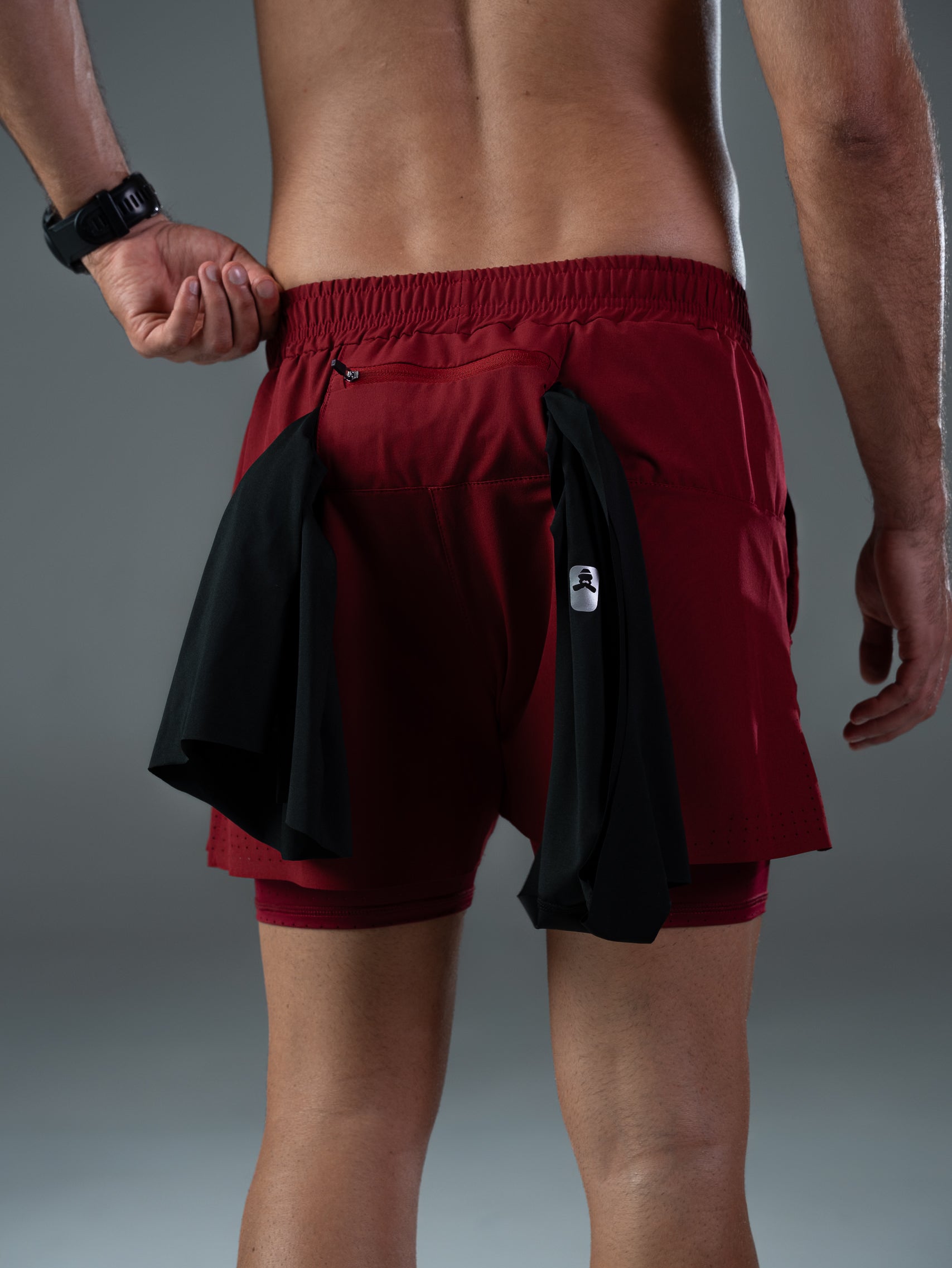 Pantaloneta Marathon Berenjena