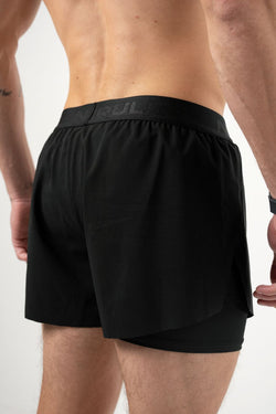 Pantaloneta Core Motion Negra Hombre