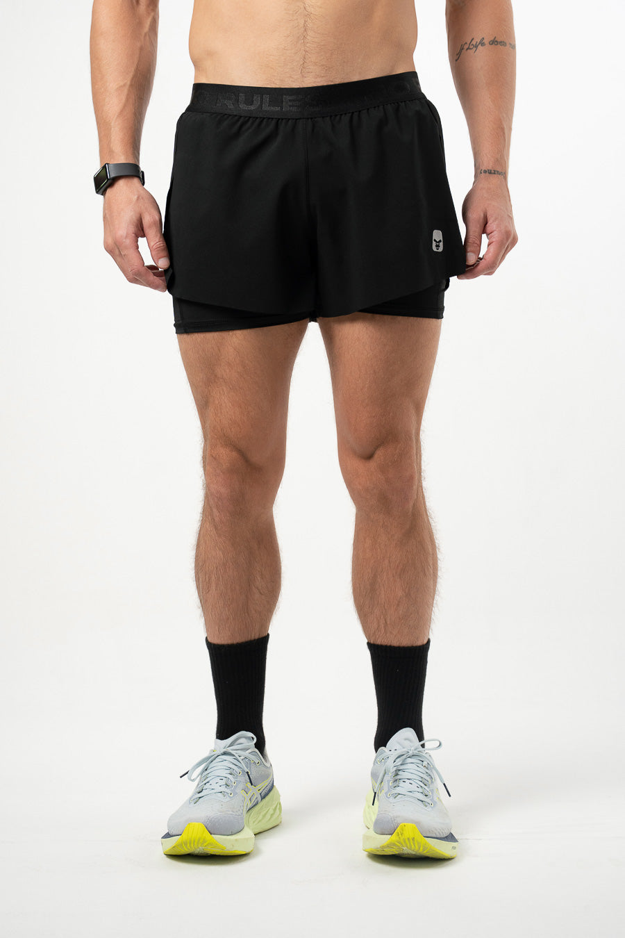 Pantaloneta Core Motion Negra Hombre