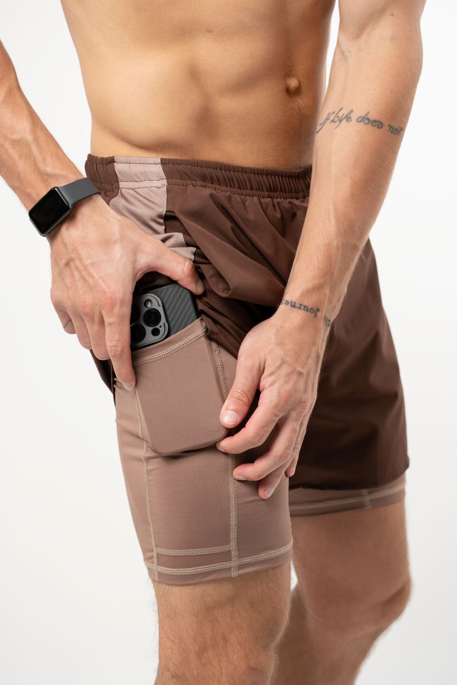 Pantaloneta Running Chocolate