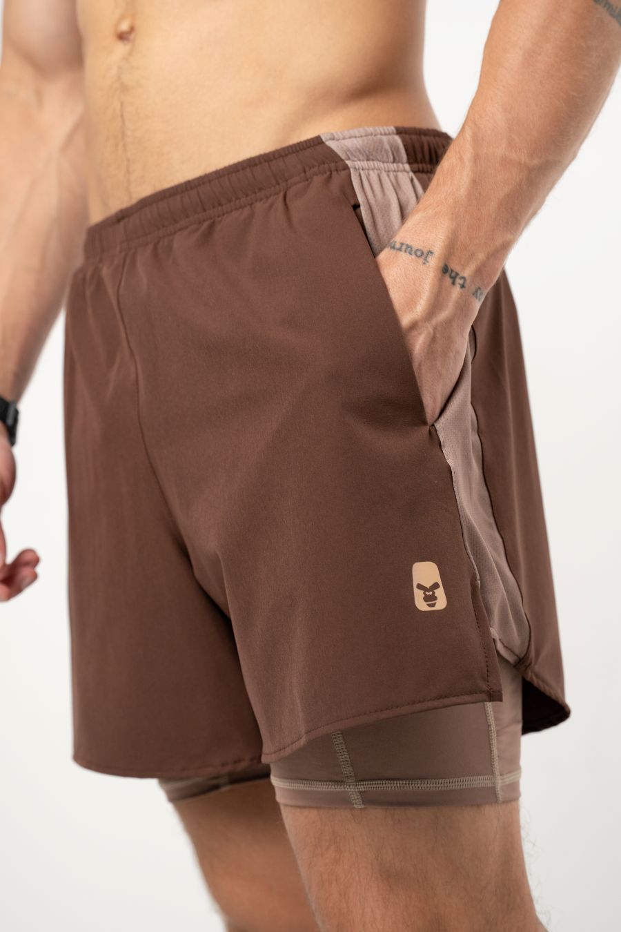 Pantaloneta Running Chocolate