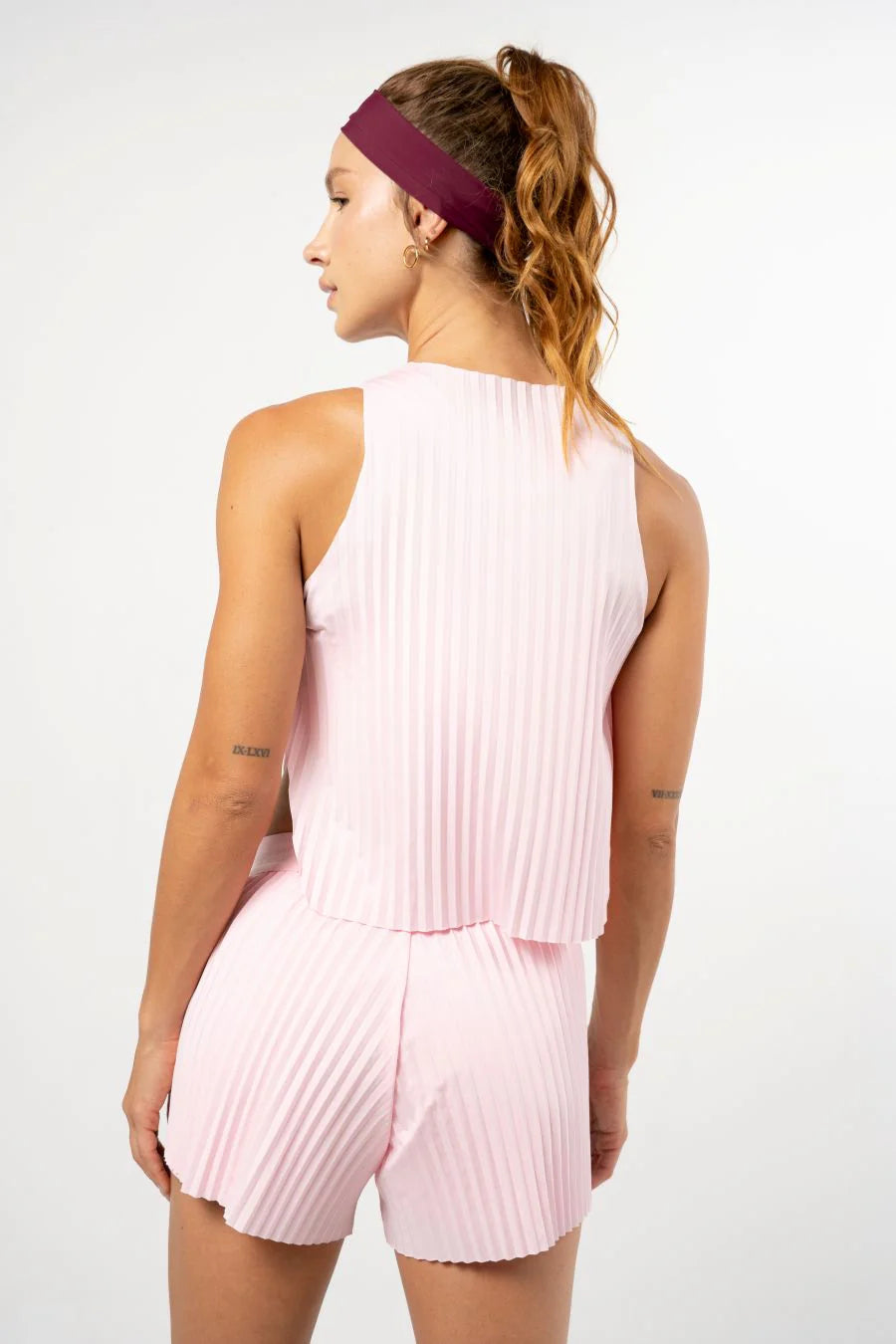 Pleat Tank Top Bubble Gum*