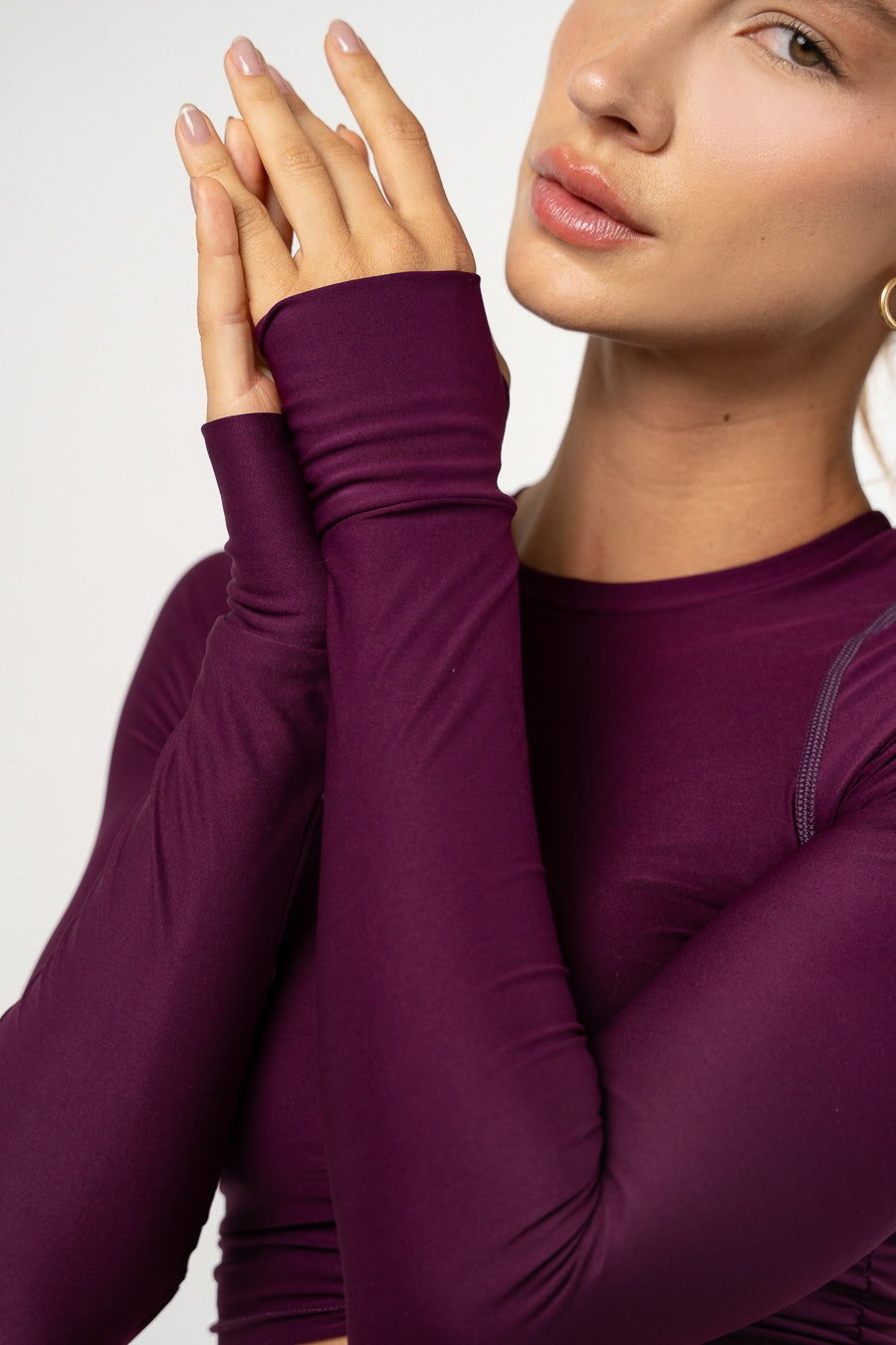 Conjunto Running Retro Rush Berenjena