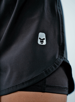 SHORT CON LYCRA RUNNING CON ELÁSTICO NEGRO
