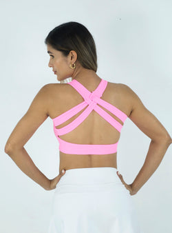 TOP TRENZA ROSA