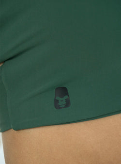 TOP TRENZA VERDE MILITAR