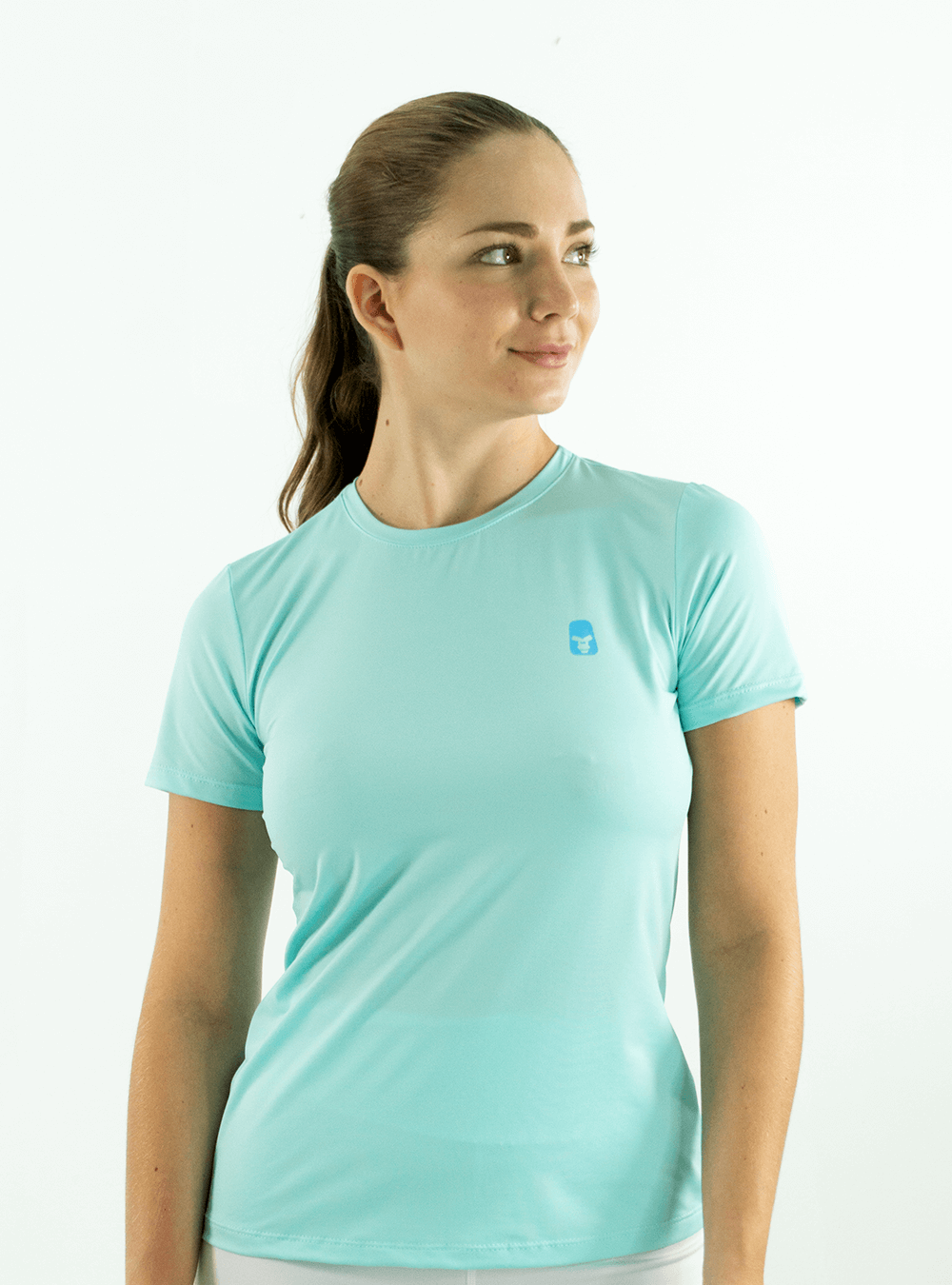 CAMISETA TELA FRÍA BÁSICA UV AZUL CLARO