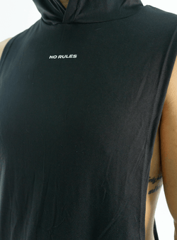 CAMISETA ESQUELETO CON CAPOTA NEGRO