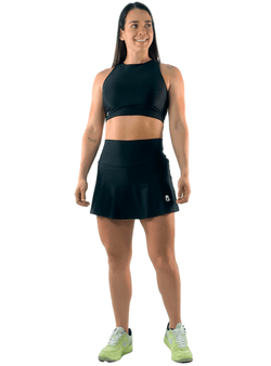 FALDA SHORT PRETINA ALTA NEGRA