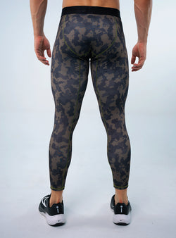 LYCRA DE COMPRESION MILITAR VERDE