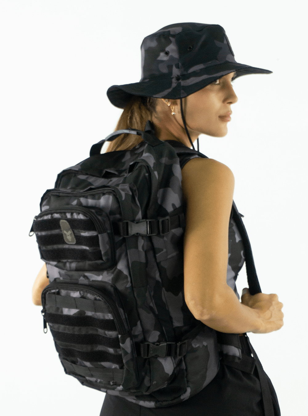 MALETIN TACTICO MILITAR OSCURO
