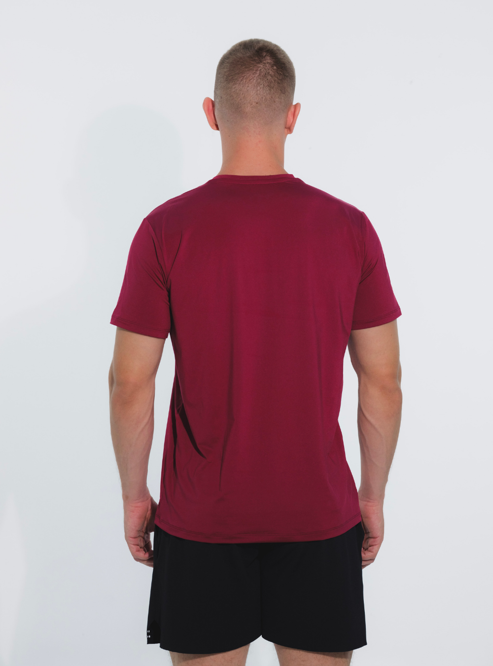 Camiseta Tela Fria Basica Vino Tinto