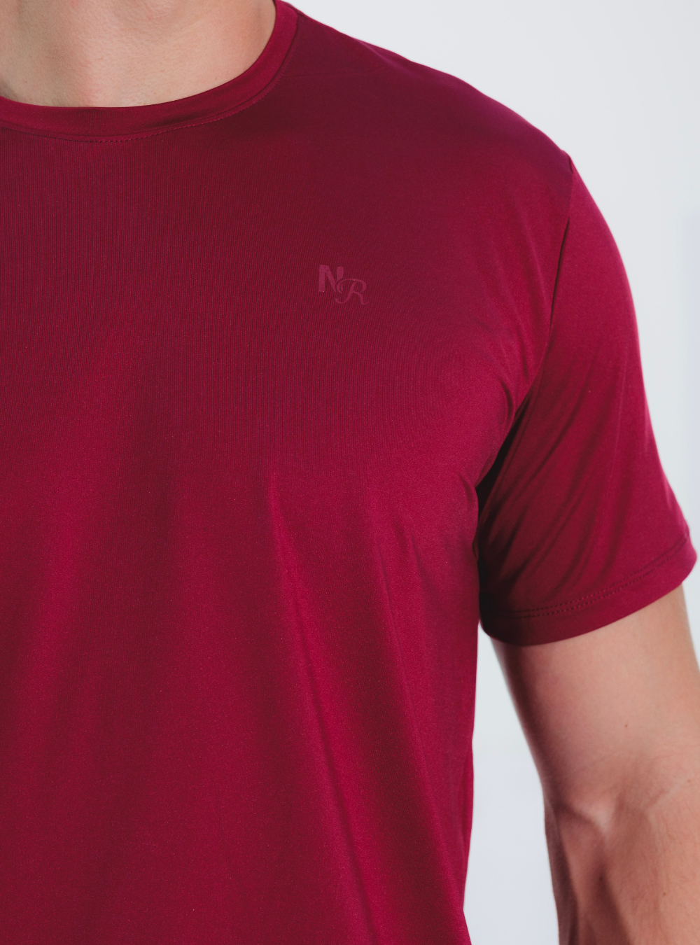 Camiseta Tela Fria Basica Vino Tinto