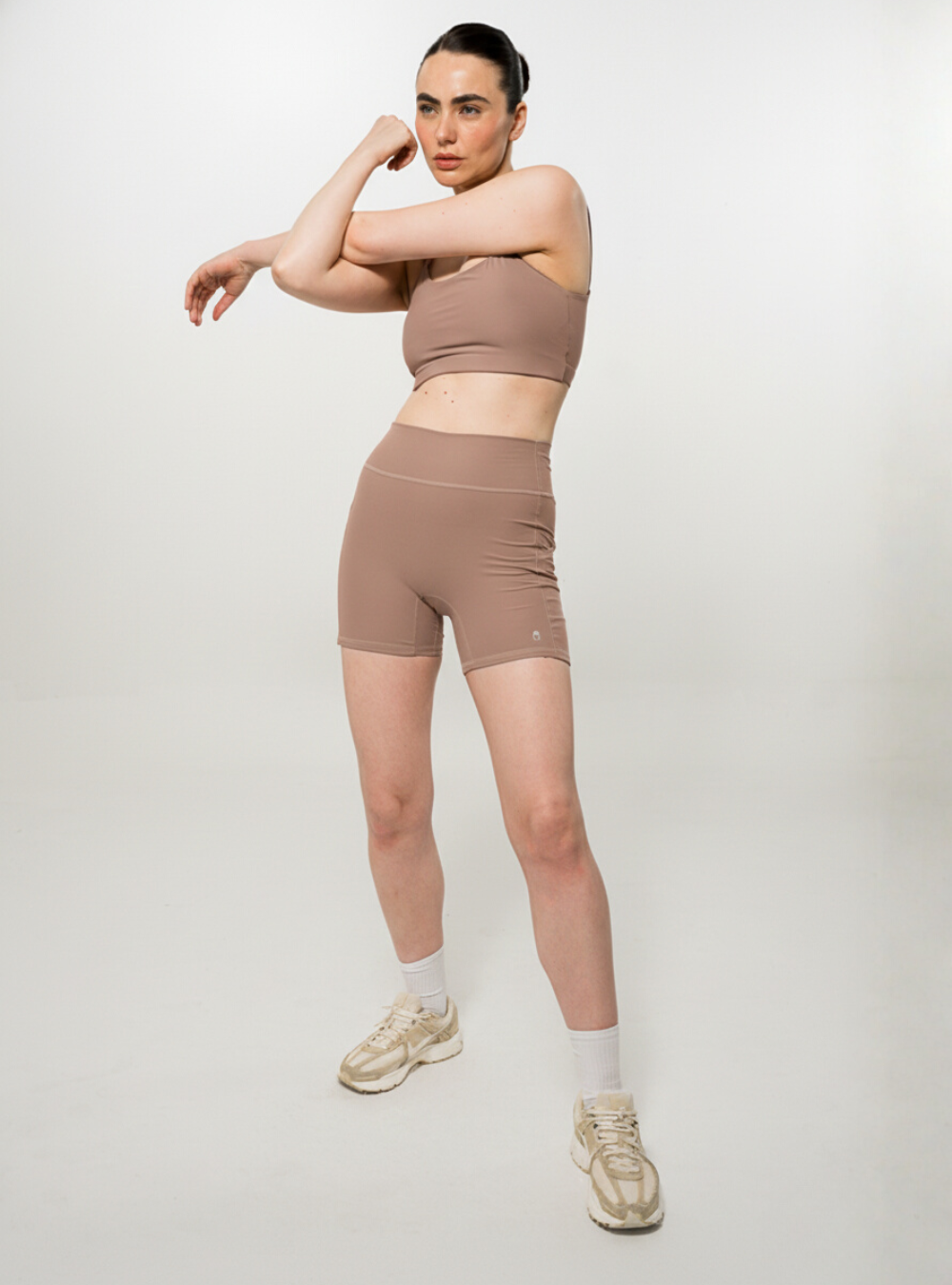 Short Pretina Alta Mocca