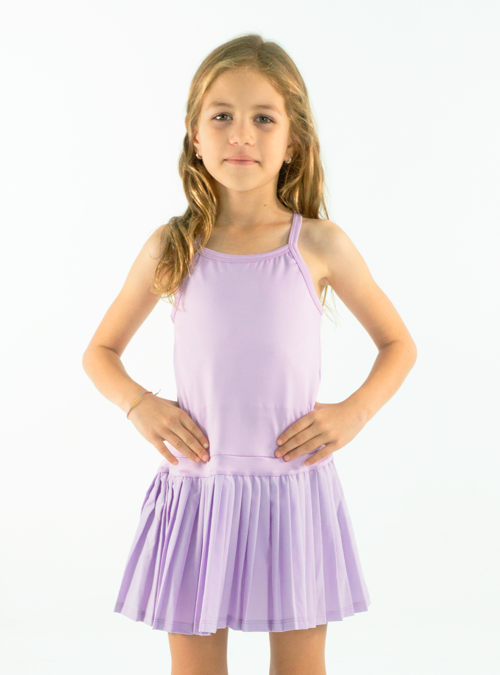 VESTIDO DEPORTIVO NIÑA LILA